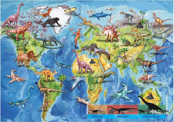 Immagine prodotto Educa Geopuzzle di dinosauri (150 pezzi)