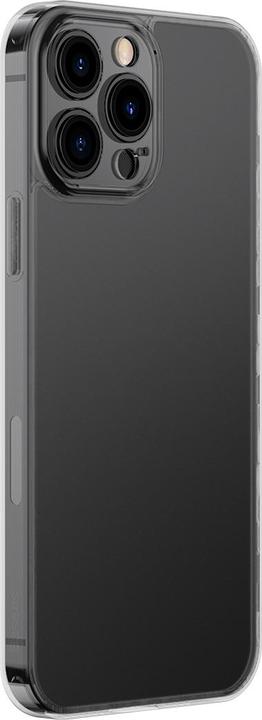 Produktbild Baseus frosted glass case cover for iphone 13 pro hard cover with gel frame black (arws001001) (Apple iPhone 13 Pro)
