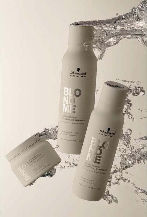Actual product image Schwarzkopf Professional BLONDME Bond Repair Pflegendes Shampoo (300 ml)