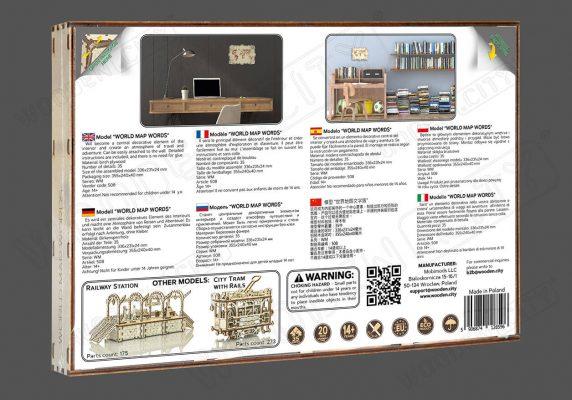 Produktbild WoodenCity Weltkarte Map Expedition Series Words