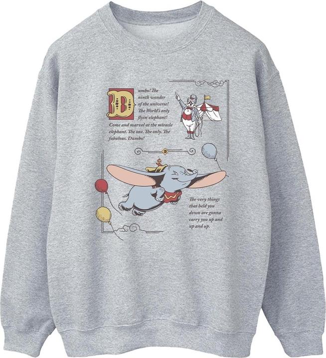 Immagine prodotto Disney Dumbo Story Book Page Felpa Uomo (S)