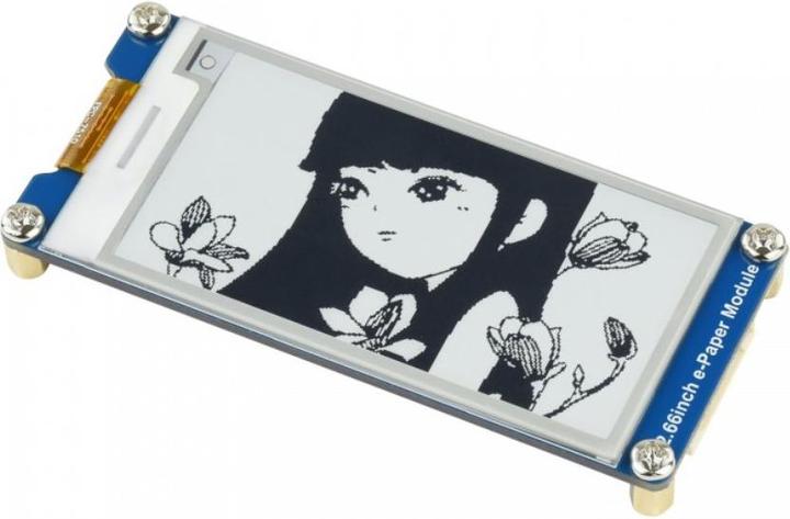 Produktbild WaveShare 296x152 2.66inch Schwarz / Weiss E-Ink Display