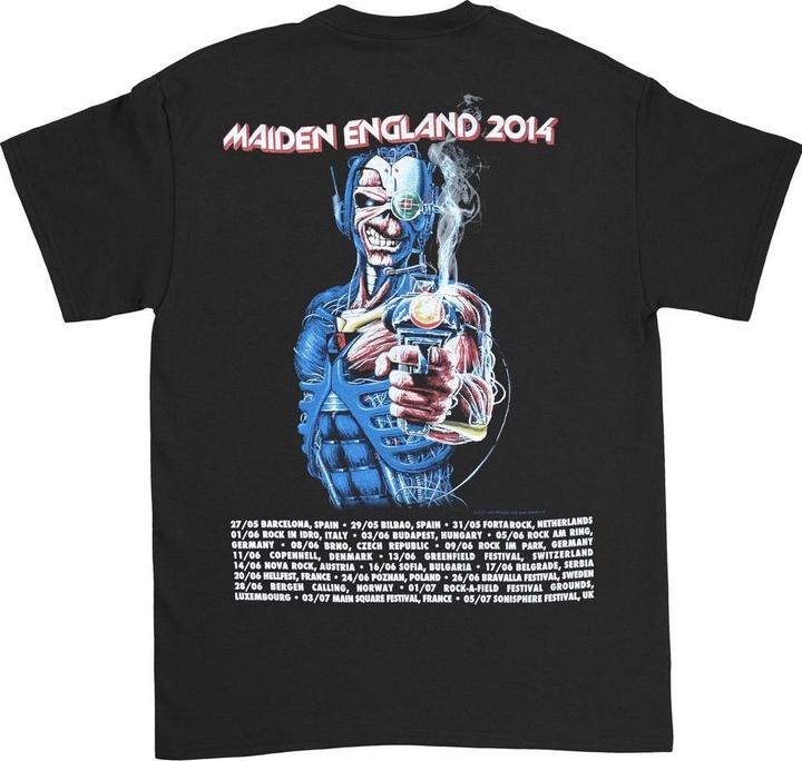 Actual product image Music Brand Unisex Adult England 2014 Tour T-Shirt (S)