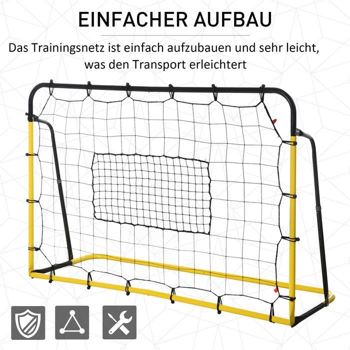 Image du produit Swisshandel24 But de rebondissement pour football Kickback Filet mural de rebondissement pour football