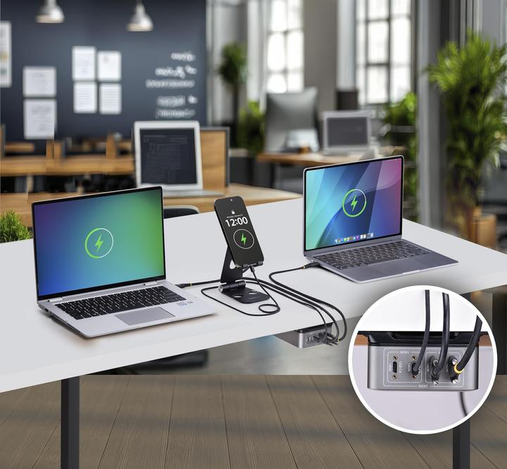 Actual product image StarTech .com 424DEU-USB-C-CHARGER, Drinnen, AC, 28 V, 1,8 m, Grau (240 W)