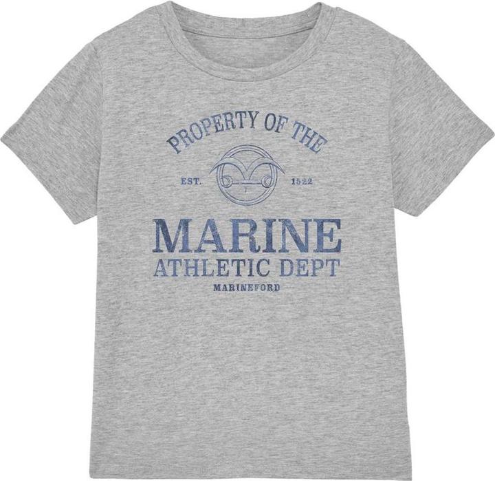 Actual product image One Piece Childrens/Kids Marine Dept Athletic T-Shirt (128)
