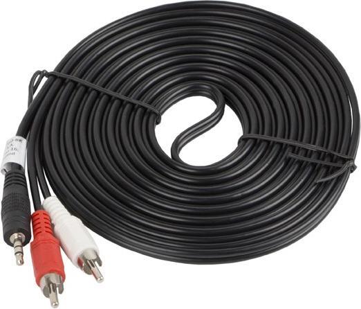 Actual product image Lanberg CA-MJRC-10CC-0050-BK (5 m, 3.5mm jack (AUX))