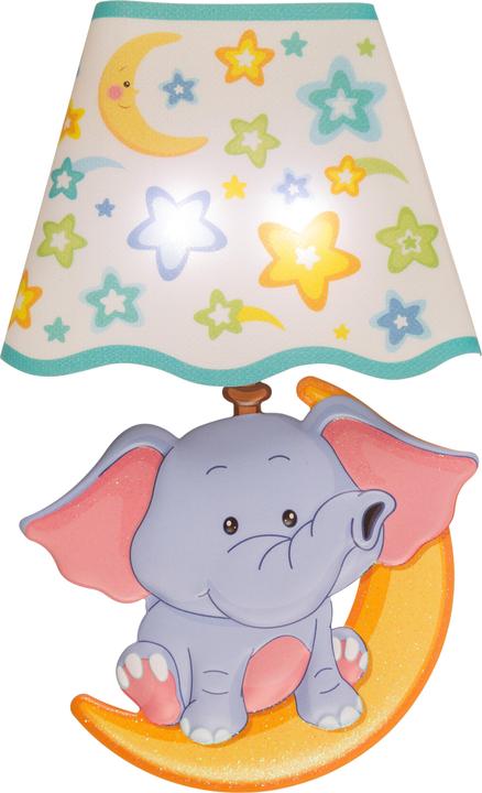 Actual product image Idena Wall Sticker Lamp Elephant, 21x13cm, LED (21 x 13 cm)