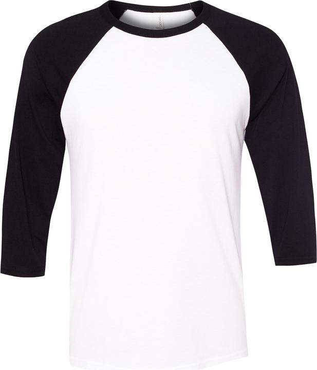 Produktbild Bella Canvas Canvas Baseball TShirt 34Ärmel (XS)