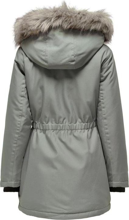 Produktbild Only Kapuze mit abnehmbarem Kunstfell-Rand Gerippte Ärmelbündchen Parka Langer Parka (XS)