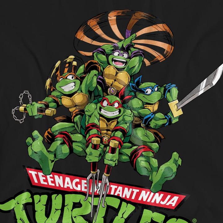 Actual product image Teenage Mutant NT Unisex Adult Manga Turtles T-Shirt (S)