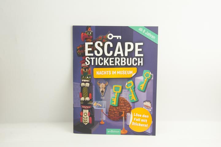 Produktbild Escape-Stickerbuch Nachts im Museum (Deutsch, Philip Kiefer, 2021)