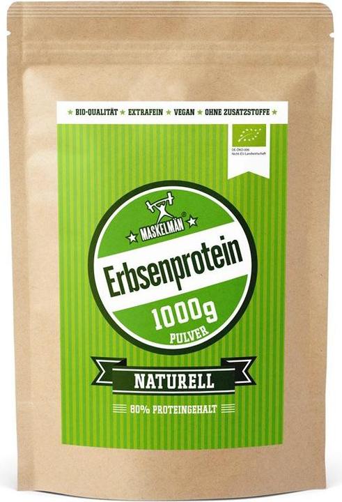 Produktbild Maskelmän Bio Erbsenprotein (Erbsen, Natural, 1 Stk., 1000 g)