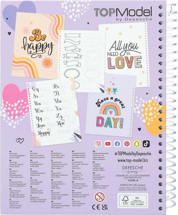 Actual product image Depesche TOPModel - Colouring Book Set Handlettering (0412158)
