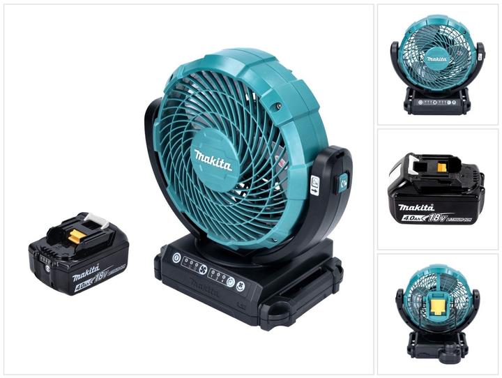 Productafbeelding Makita DCF 102 M1 Batterijventilator Ventilator 18 V 18 cm + 1x batterij 4.0 Ah - zonder lader