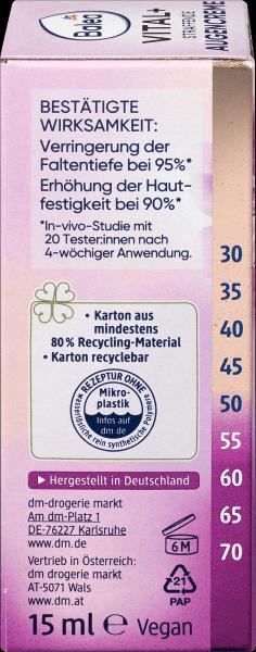 Produktbild dm Balea Augencreme Vital+ straffend (Crème, 15 ml, Tag + Nacht)