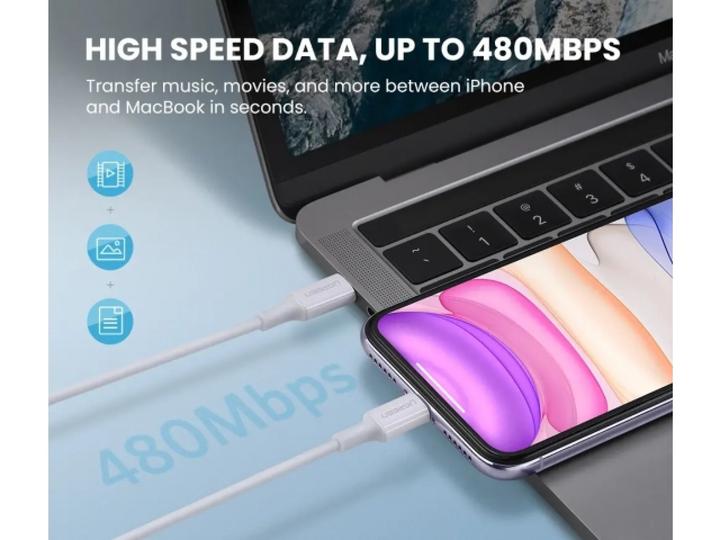 Image du produit Ugreen Câble Lightning vers USB-C 2.0 (1 m, USB 2.0)