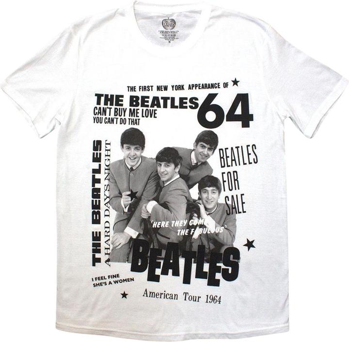 Immagine prodotto The Beatles 1964 Maglietta Adulto Unisex (XL)
