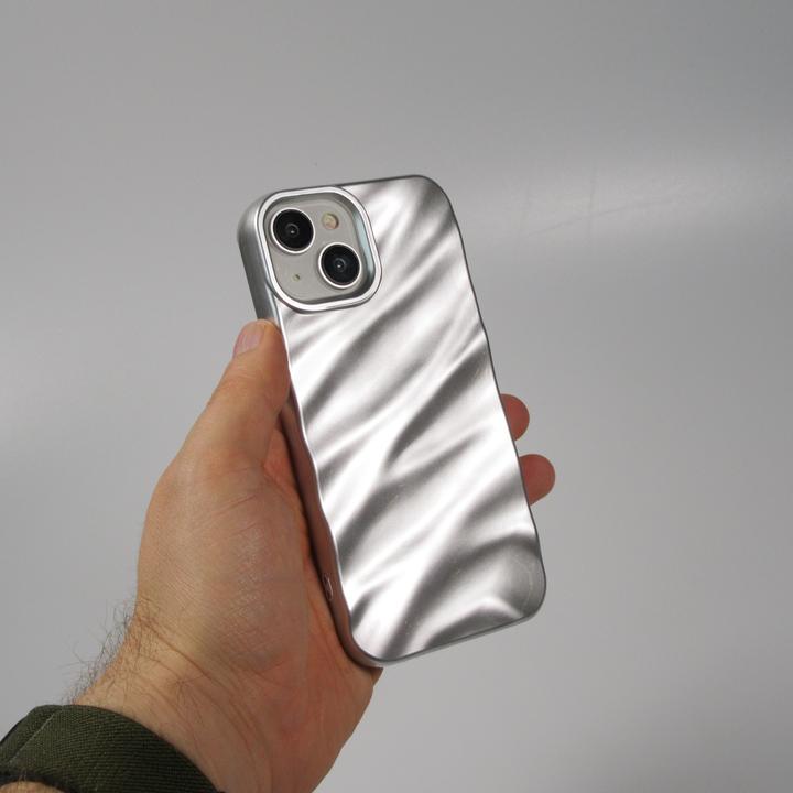 Produktbild PhoneLook Hülle Silikon mit 3D Wellenform matt (Apple iPhone 15)