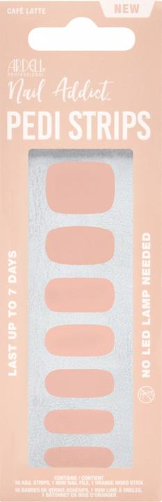 Actual product image Ardell Nail Addict - Pedicure Strips Cafe Latte (Cafe Latte, Colour paint)
