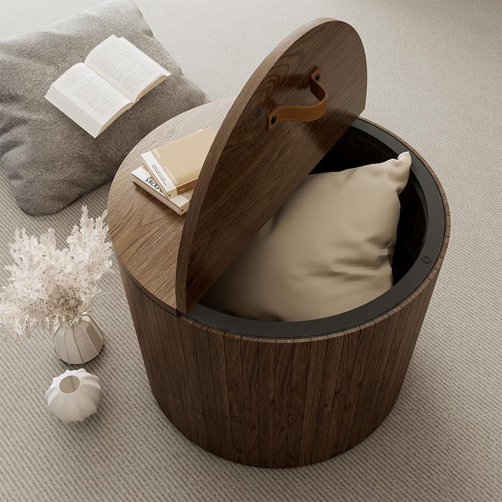 Produktbild Vichy Couchtisch Tavilo, Walnuss, 48 x 48 cm (48 x 38 x 48 cm)