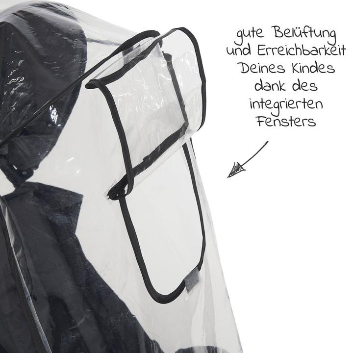 Actual product image Diago Universal rain cover for buggy & pushchair with lockable rain cover