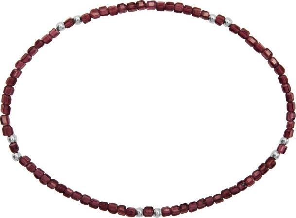 Actual product image HCA Armband - "Harmony of nature" - Rhodolith Granat - Edelstahl (17 cm)