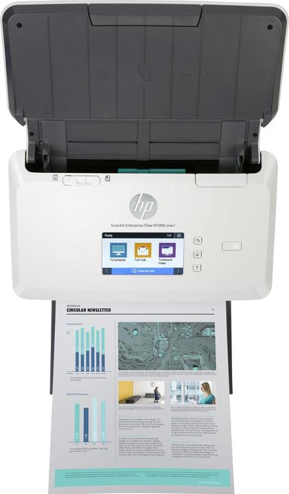 Actual product image HP ScanJet Enterprise Flow N7000 snw1 (WLAN, LAN, USB)