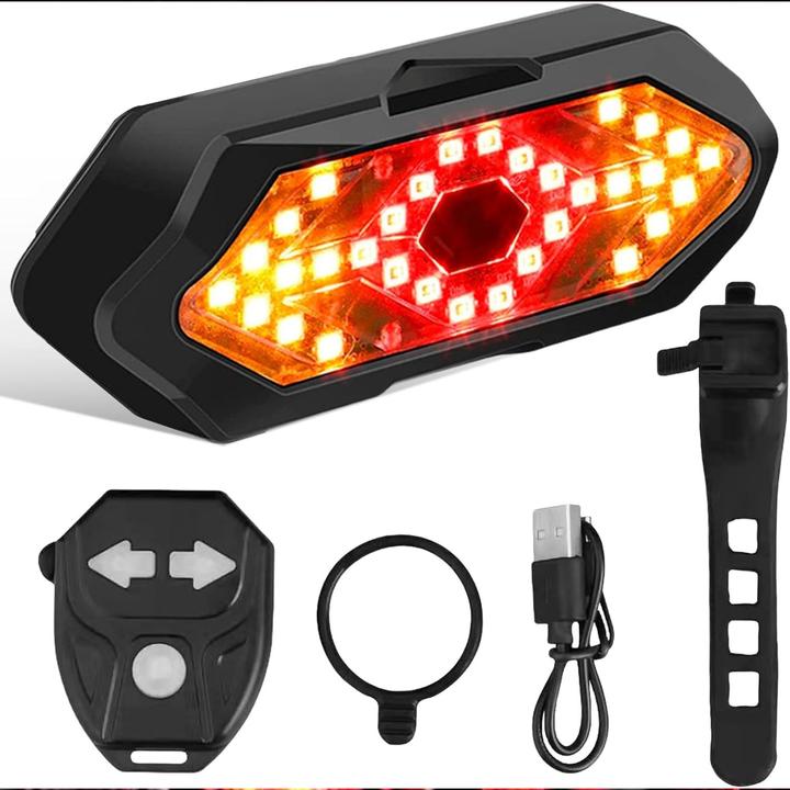 Actual product image Cbx Fahrrad-Rücklicht mit Blinker, Fahrradlicht mit Blinker, Fahrradblinker