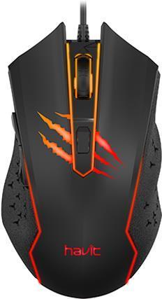 Actual product image Havit GAMENOTE MS1027 1000-2400 DPI gaming mouse (Cable)