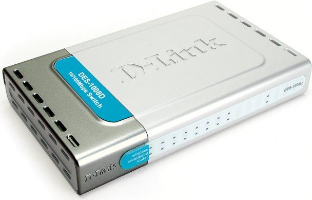 Actual product image D-Link DES 1008D - Switch - unmanaged - 8 x 10/100 (8 Ports)