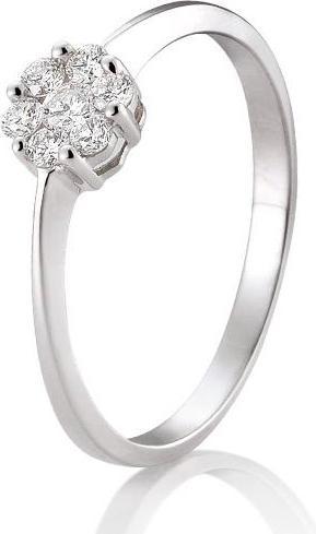 Produktbild Breuning Verlobungsring Flower (56, 750/18 K Gold)