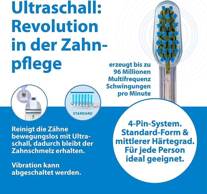 Image du produit Emmi-dent Brosse à dents à ultrasons Platinum Carbon (Brosse à dents ultrasonique)