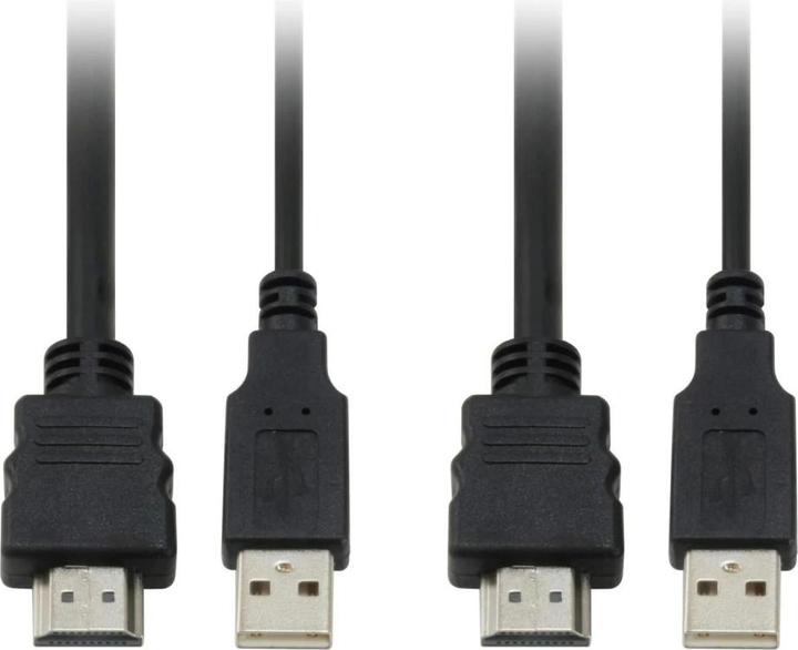Actual product image LevelOne KVM-0290: 2Port Cable KVM