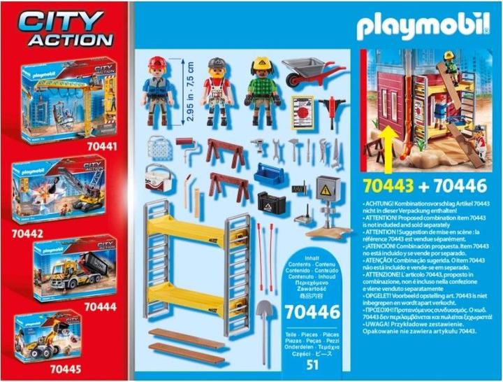 Image du produit Playmobil 70446 Échafaudage avec ouvriers (70446, Playmobil City Action)