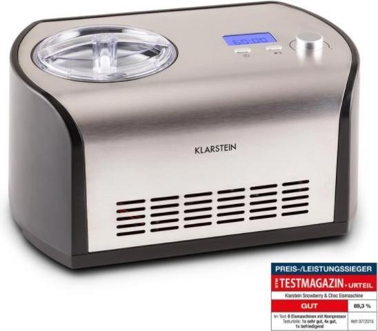 Immagine prodotto Klarstein Gelatiera Snowberry and Choc 1.2l Funzione Keep-Cool Acciaio InoxLook