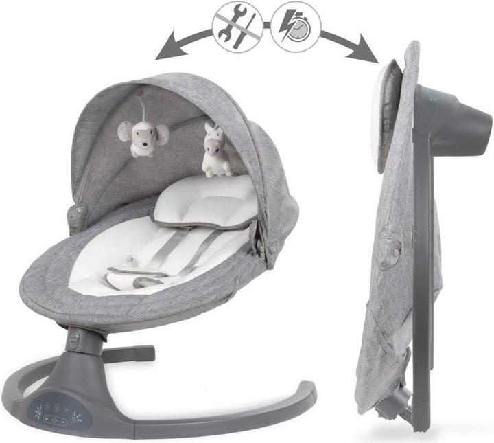 Actual product image Kidwell LUXI 2in1 Electric Swing with Mosquito Net and Bluetooth