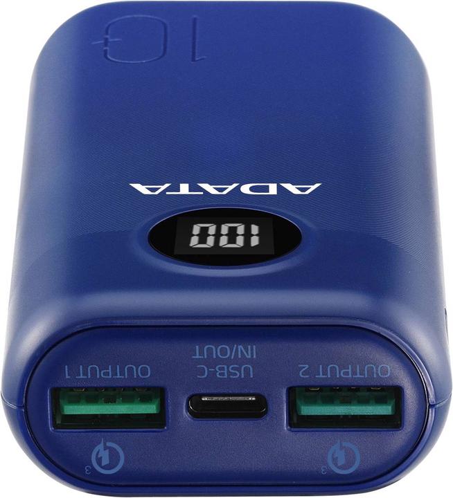 Immagine prodotto Adata P10000QCD (10000 mAh, 22.50 W, 37 Wh)