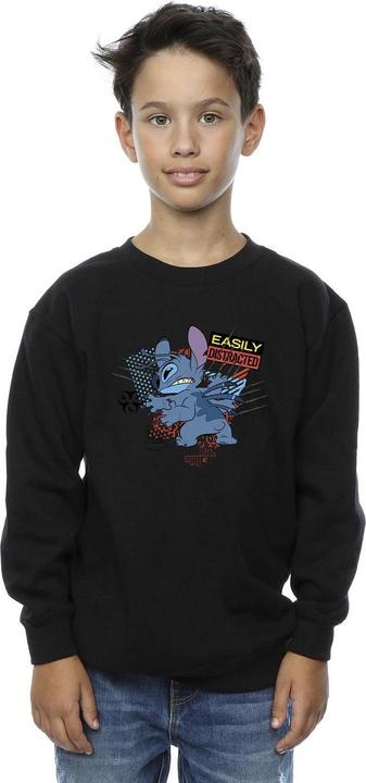 Produktbild Disney Lilo And Stitch Easily Distracted Sweatshirt Jungen (152, 158)