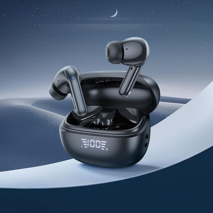 Actual product image Hoco EQ5 Energy Headset Wireless In-Ear Calls/Music Bluetooth Black (ANC, 7 h, Wireless)
