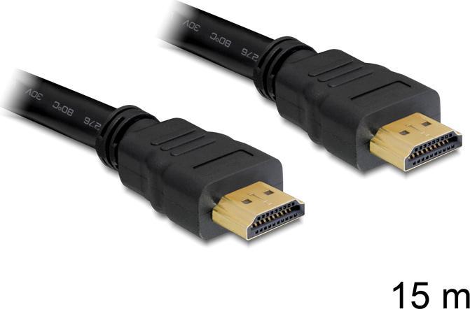 Produktbild Delock HDMI (Typ A) — HDMI (Typ A) (15 m, HDMI)