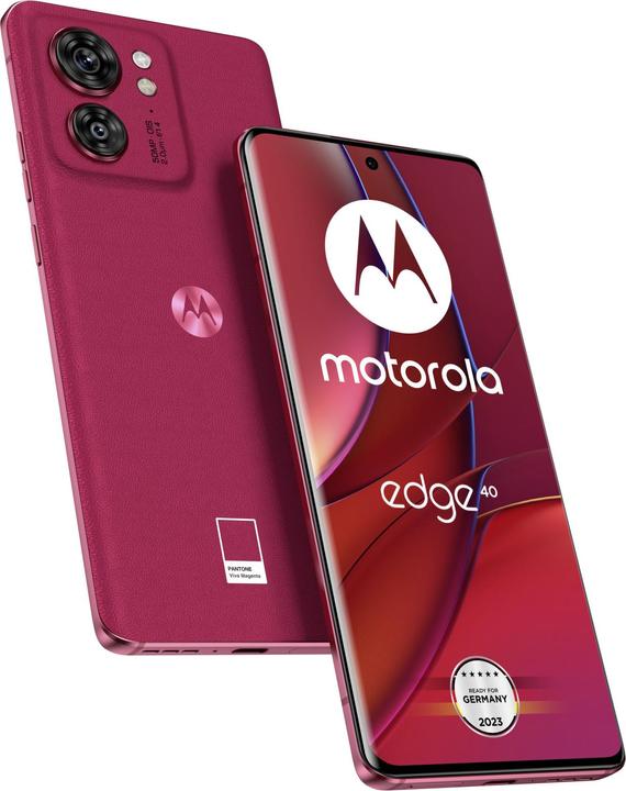 Actual product image Motorola Edge 40 (256 GB, Viva Magenta, 6.55", Dual SIM, 50 Mpx, 5G)