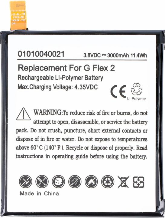 Image du produit AccuCell Batterie LG G Flex 2, BL-T16, EAC62718201