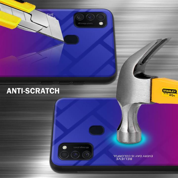 Produktbild Cadorabo TPU 2 Farben Glas Cover (Samsung Galaxy M30s, Samsung Galaxy M21)