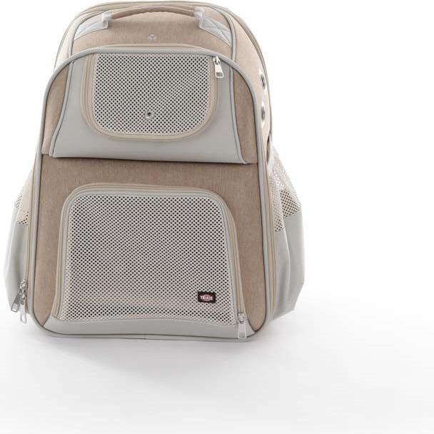 Image du produit Trixie Sac à dos pour transport d'animaux Willow Beige/Brun (Chat, Chien, Réflecteurs, Respirant)