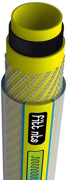 FITT Tuyau d'arrosage professionnel 1 pouce 50 m NTS Yellow (50 m)