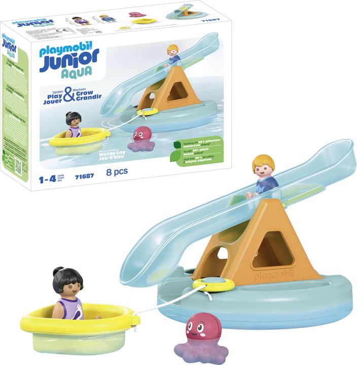 Image du produit Playmobil Badeinsel mit Wasserrutsche (71687, Playmobil Junior)