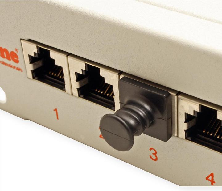 Immagine prodotto Value Coperchio antipolvere per jack RJ45, set di 10, nero (Modulo cieco)