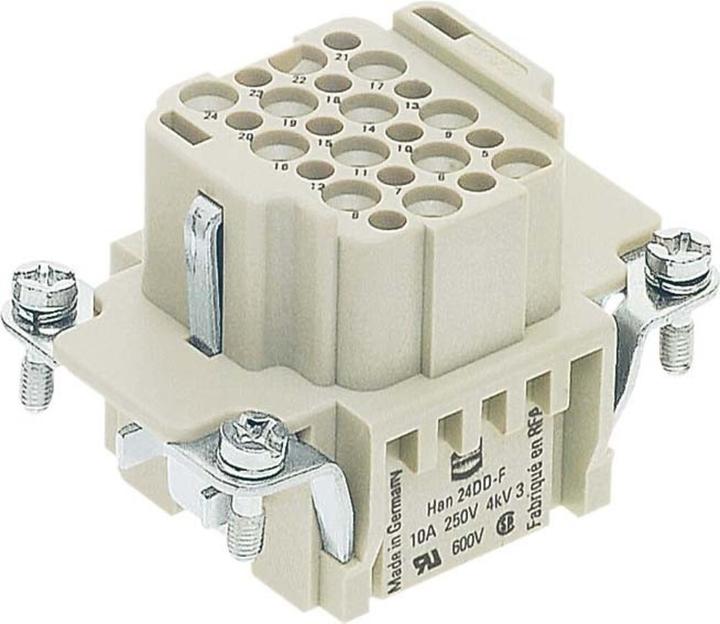 Actual product image Harting HAN DD Connector, insert type 6B socket crimp max 2,5mm2, 10A24 pole