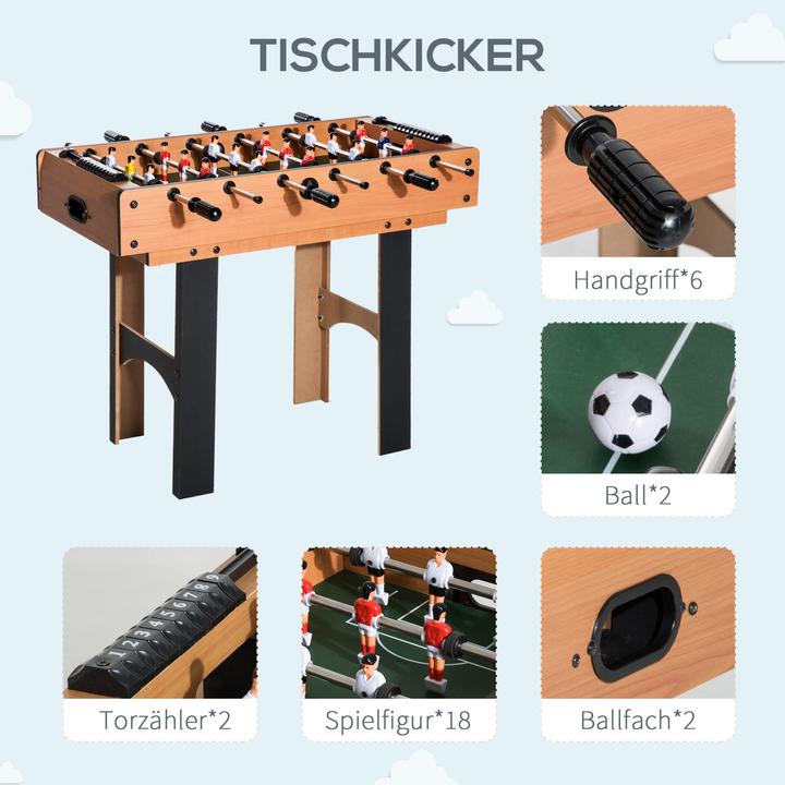 Produktbild Jamb 4-in-1 Multispieltisch Tischfussball Tischhockey Tischtennis & Billard